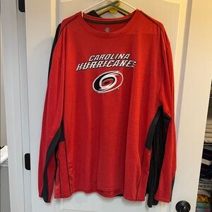NHL Red Shirt with Black Accents